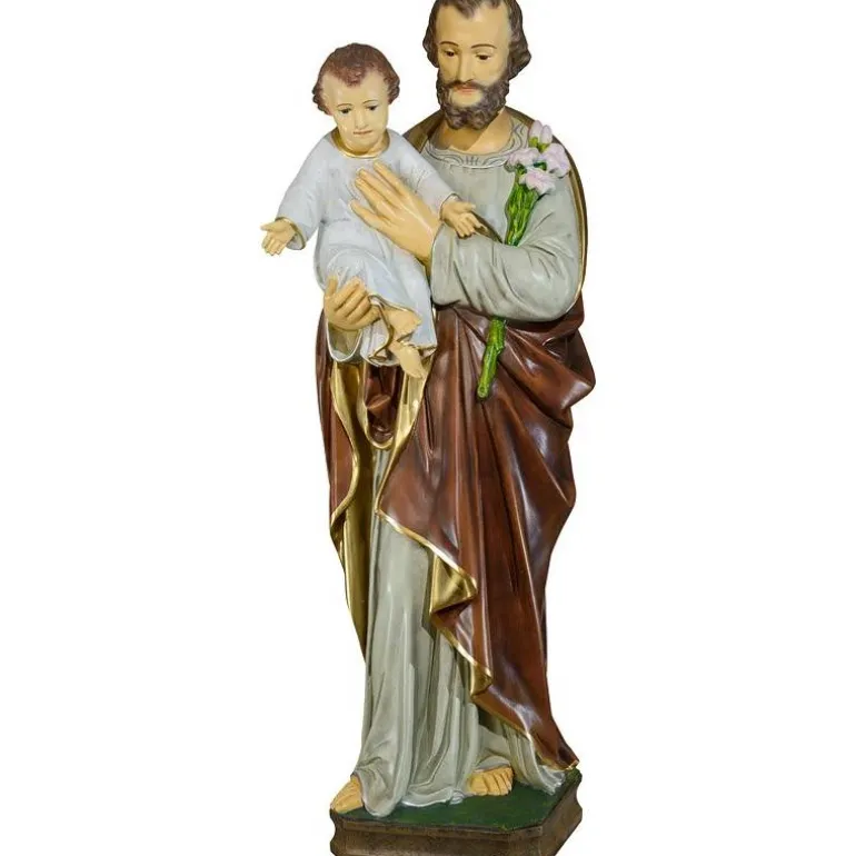 Articles Religieux JP Statue saint joseph gardien famillie^ Saints Patrons