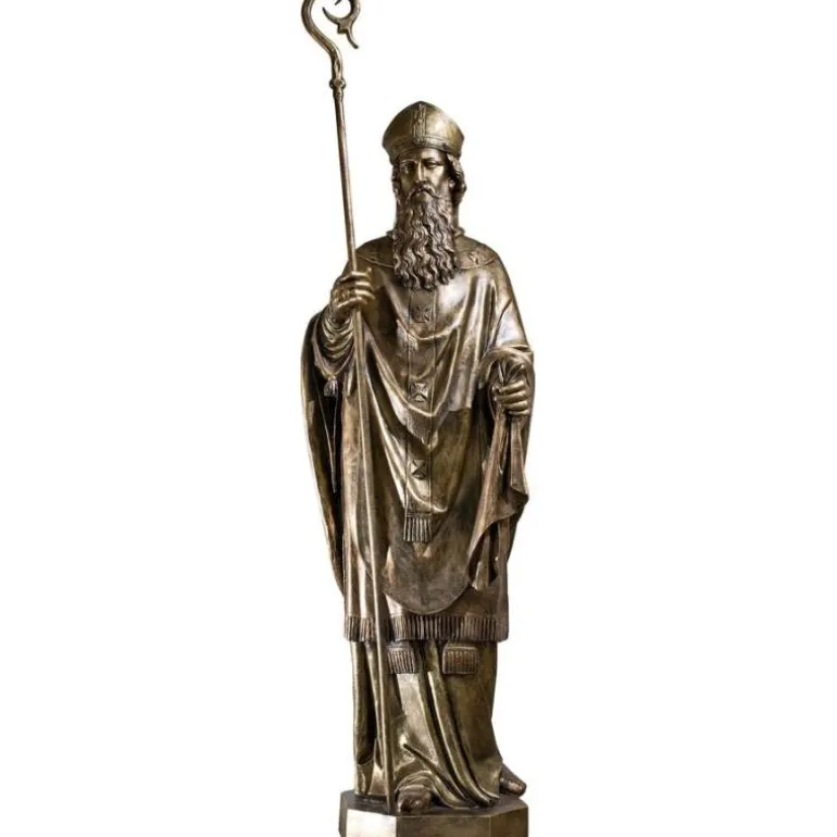 Articles Religieux JP Statue Saint Nicolas , Père Noël^ Saints Patrons