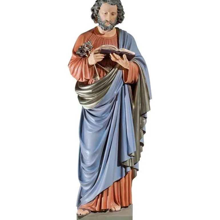 Articles Religieux JP Statue Saint Pierre hauteur 115 cm^ Saints Patrons