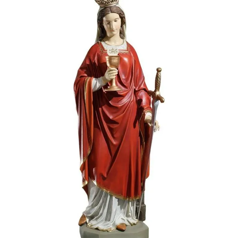 Articles Religieux JP Statue Sainte Barbara d'Héliopolis^ Saints Patrons