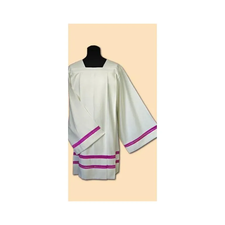 Articles Religieux JP Surplis de prêtre avec broderie -^ Surplis