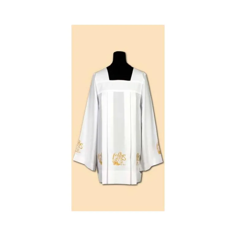 Articles Religieux JP Surplis de prêtre avec broderie -^ Surplis