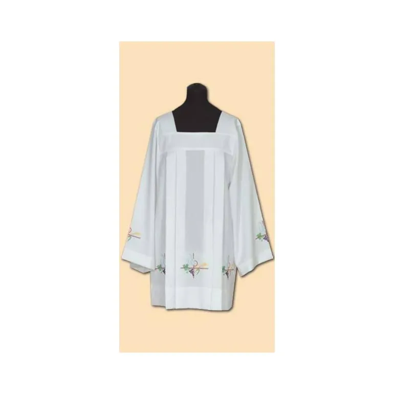 Articles Religieux JP Surplis de prêtre avec broderie -^ Surplis