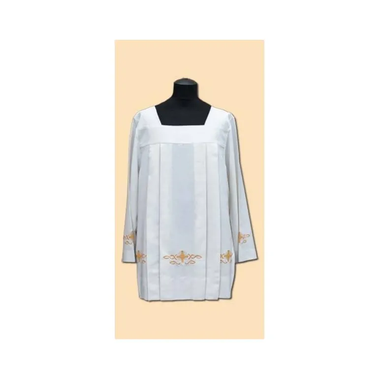 Articles Religieux JP Surplis de prêtre avec broderie -^ Surplis