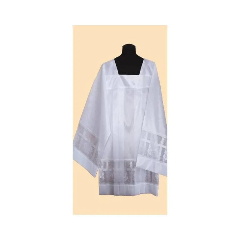 Articles Religieux JP Surplis de prêtre avec broderie -^ Surplis