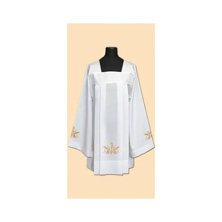 Articles Religieux JP Surplis de prêtre avec broderie -^ Surplis
