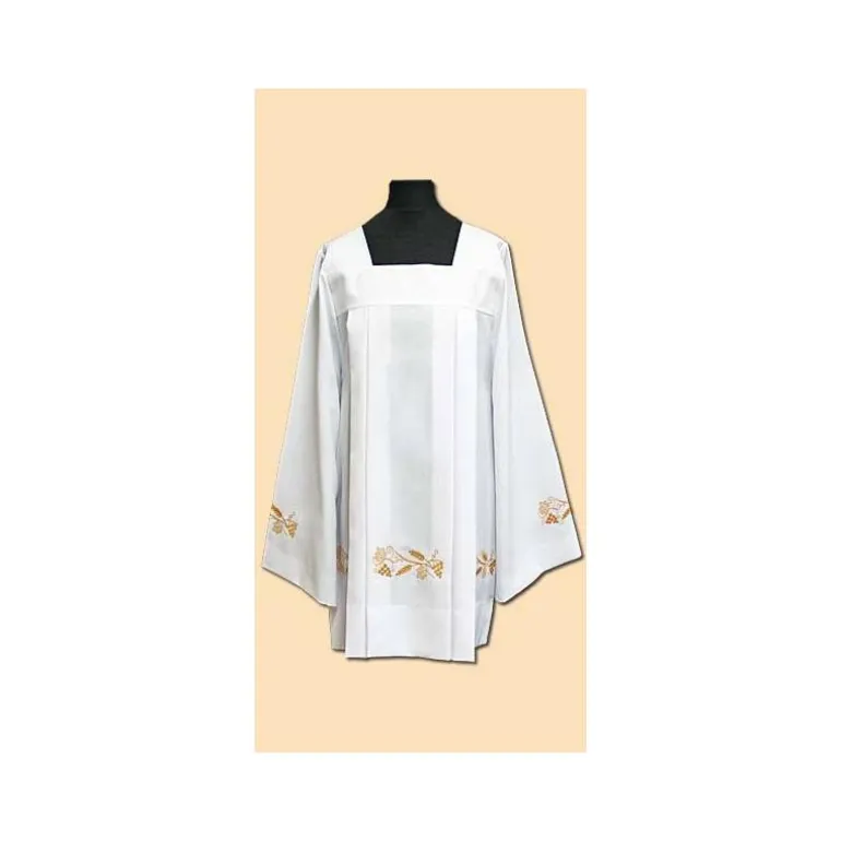 Articles Religieux JP Surplis de prêtre avec broderie -^ Surplis
