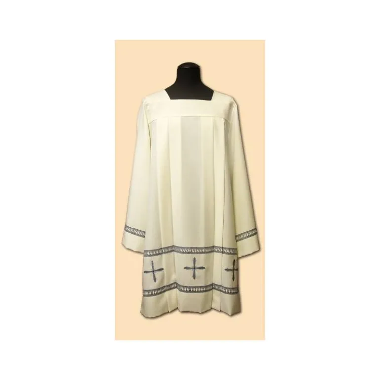 Articles Religieux JP Surplis de prêtre avec broderie -^ Surplis