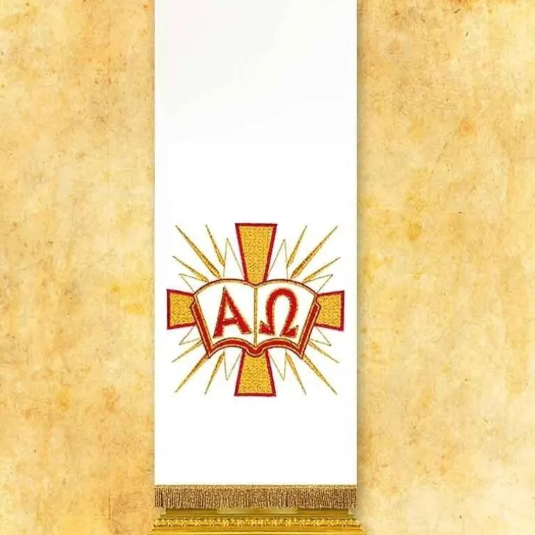 Articles Religieux JP Voile de lutrin Alpha & Omega - 10 -^ Pâques