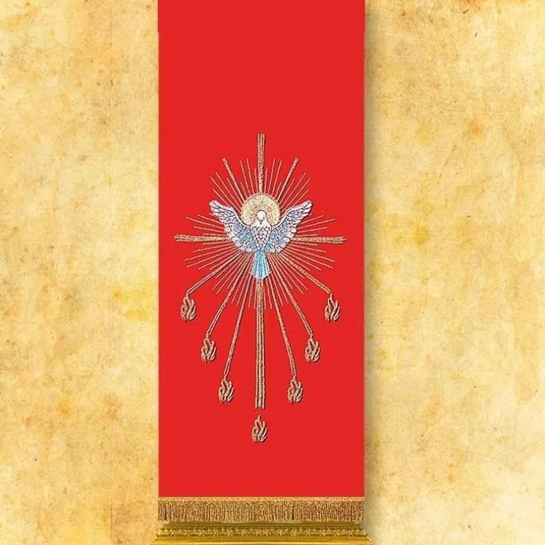 Articles Religieux JP Voile de lutrin rouge saint esprit^ Saint Esprit