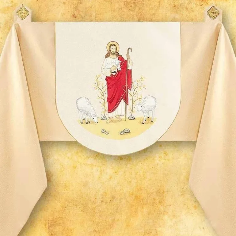 Articles Religieux JP Voile huméral JESUS CHRIST -^ Voiles Humeral